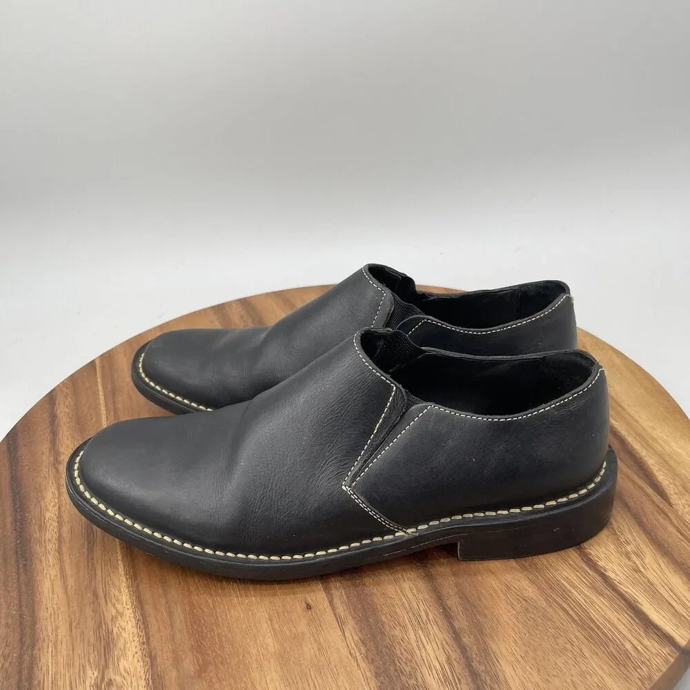 Cole Haan Shoes Mens Size 9.5 M Black Leather Dress Slip On Casual Comfort